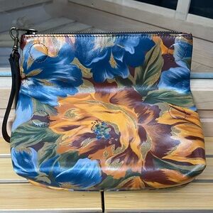 Patricia Nash Floral Leather Clutch